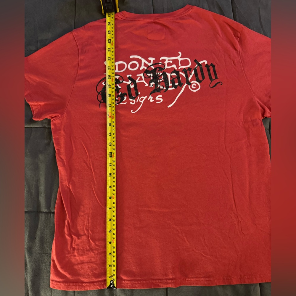 Ed Hardy Red Tattoo Graphic T-Shirt NWOT - Picture 3 of 7